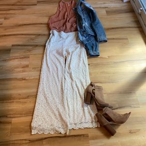 Lace bell bottoms